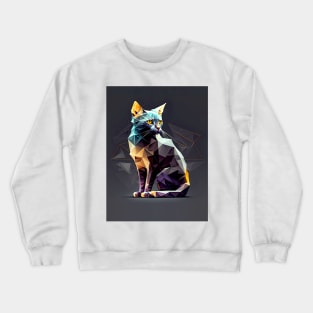 Geometric Cat No. 1: Crewneck Sweatshirt